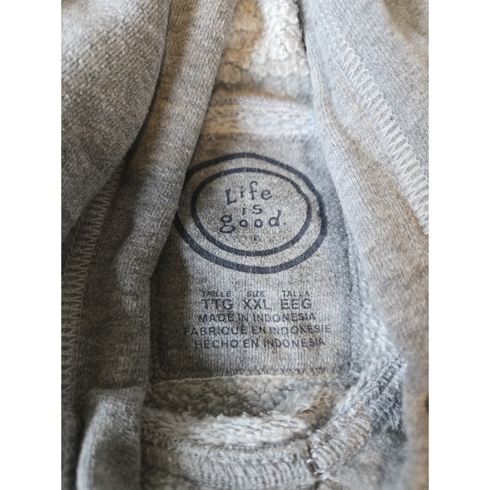 Life Is Good Gray Hoodie Mens XXL - Picture 3 of 8